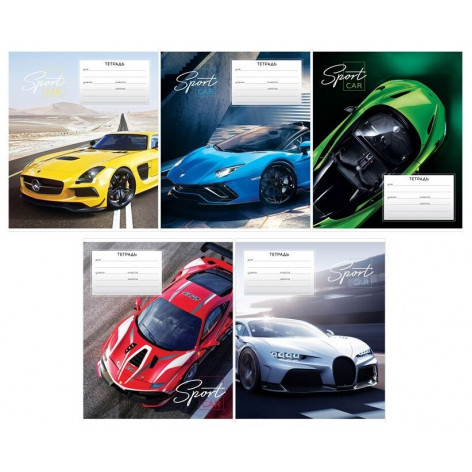Тетрадь 18л., клетка ArtSpace "Авто. Sport car"
