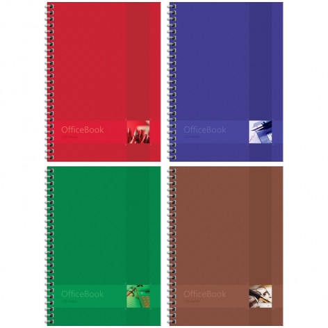 Тетрадь 120л., А5, клетка на гребне ArtSpace "Моноколор. Office book", глянц. лам., тверд. обложка Тетрадь 120л., А5, клетка на гребне ArtSpace "Моноколор. Office book", глянц. лам., тверд. обложка