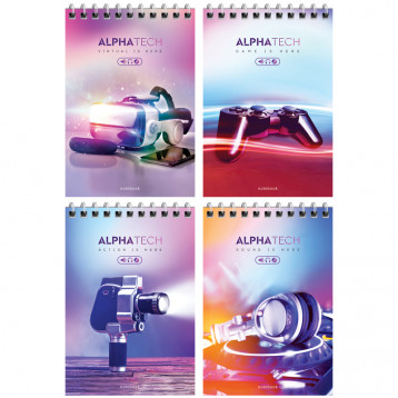 Блокнот А6 40л. на гребне ArtSpace "Увлечения. Neon. Alphatech"