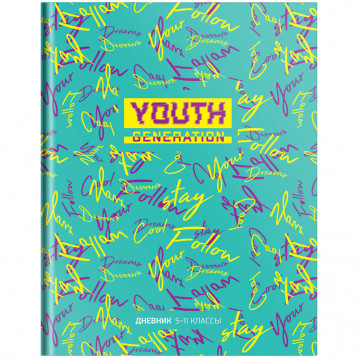 Дневник 5-11 кл. 48л. (твердый) ArtSpace "Pattern. Young and bright", глянцевая ламинация