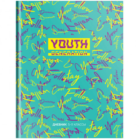 Дневник 5-11 кл. 48л. (твердый) ArtSpace "Pattern. Young and bright", глянцевая ламинация Дневник 5-11 кл. 48л. (твердый) ArtSpace "Pattern. Young and bright", глянцевая ламинация