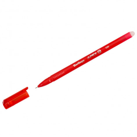 Ручка гелевая стираемая Berlingo "Apex E", красная, 0,5мм, трехгранная Ручка гелевая стираемая Berlingo "Apex E", красная, 0,5мм, трехгранная