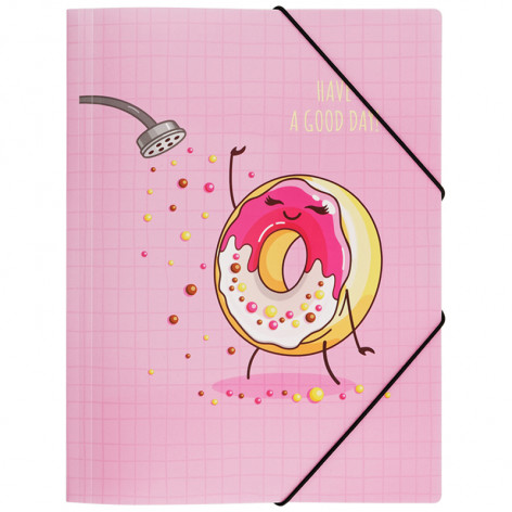 Папка на резинке MESHU "Donuts life" А4, 500мкм Папка на резинке MESHU "Donuts life" А4, 500мкм