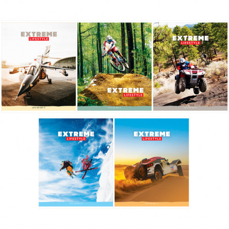 Тетрадь 96л., А5, клетка ArtSpace "Спорт. Extreme lifestyle", ВД-лак Тетрадь 96л., А5, клетка ArtSpace "Спорт. Extreme lifestyle", ВД-лак