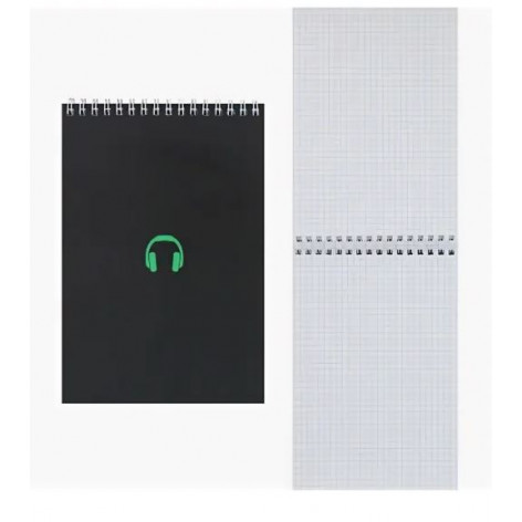 Блокнот А5 (140*200 мм), 60 листов, клетка, на спирали