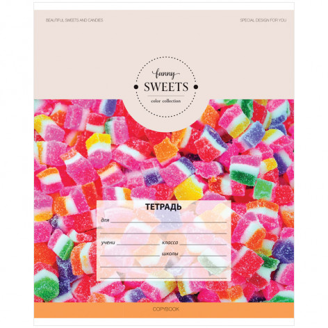 Тетрадь 24л., клетка ArtSpace "Стиль. Funny sweets" Тетрадь 24л., клетка ArtSpace "Стиль. Funny sweets"