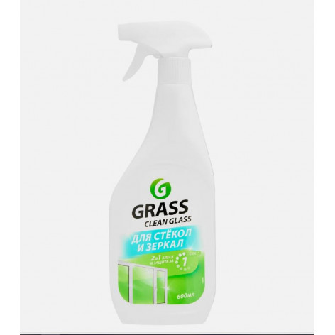 Средство для мытья стёкол GrassClean 2в1 супер блеск и защита, 600 мл Средство для мытья стёкол GrassClean 2в1 супер блеск и защита, 600 мл