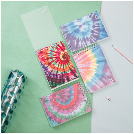 Блокнот А6 60л. на гребне MESHU "Tie-dye", пластиковая обложка Блокнот А6 60л. на гребне MESHU "Tie-dye", пластиковая обложка
