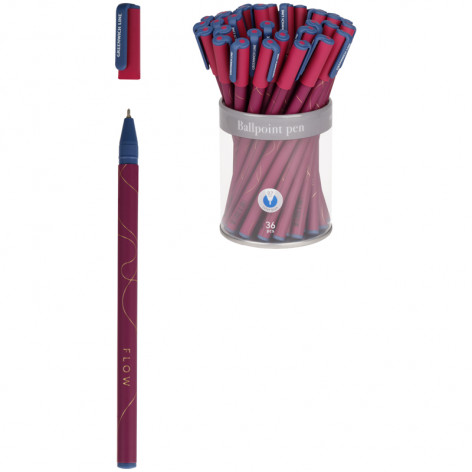 Ручка шариковая Greenwich Line "Utility. Burgundy" синяя, 0,7мм, игольчатый стержень, софт-тач Ручка шариковая Greenwich Line "Utility. Burgundy" синяя, 0,7мм, игольчатый стержень, софт-тач