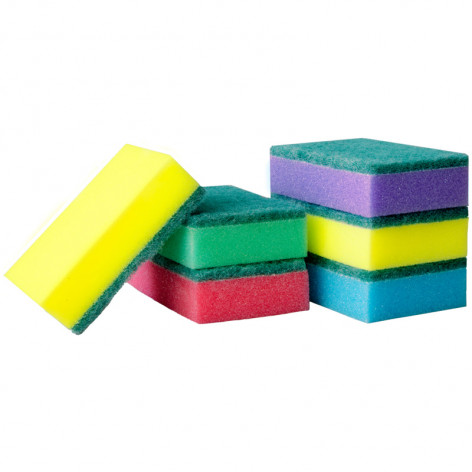 Губки для посуды OfficeClean,80*53*26мм, 5шт.