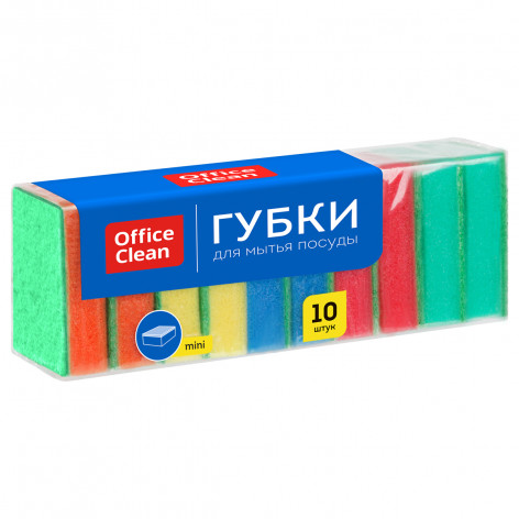 Губки для посуды OfficeClean 80*53*26мм 10шт
