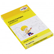Пластилин 18 цветов Гамма "Юный художник", 252 г, со стеком