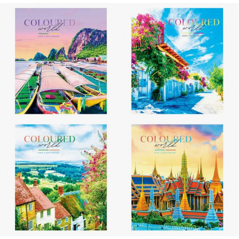 Тетрадь 60л., А5, клетка ArtSpace "Путешествия. Coloured world" Тетрадь 60л., А5, клетка ArtSpace "Путешествия. Coloured world"