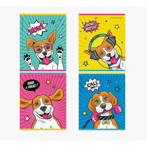 Тетрадь 48л., А5, клетка ArtSpace "Питомцы. Comic animals"